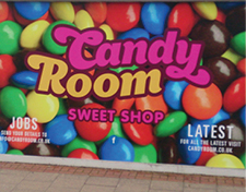 Candy room sweetshop poster