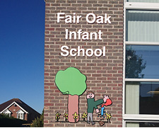 Fair oak school sign